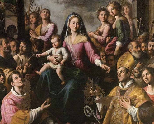 Madonna-e-Santi-Fabrizio-Santafede-complesso-donnaregina