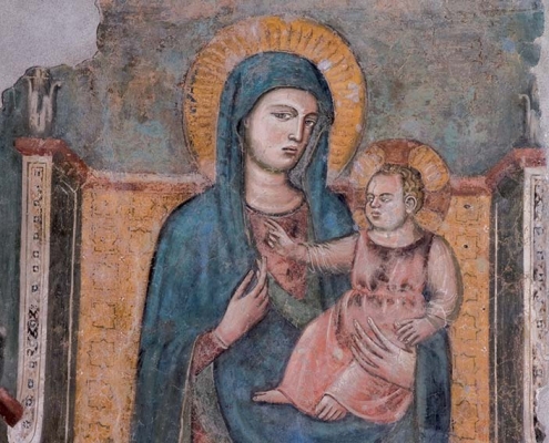 complesso-donnaregina-Madonna-con-Bambino-in-trono-Ignoto-pittore-cavalliniano