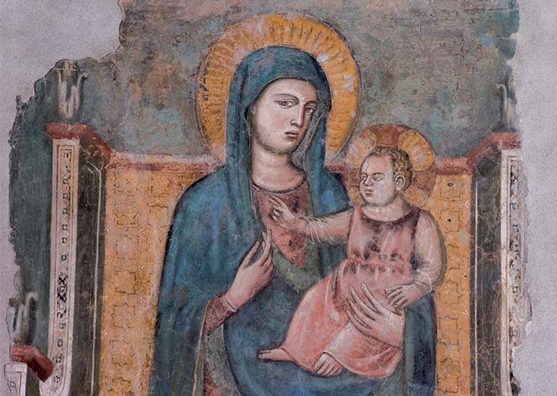 complesso-donnaregina-Madonna-con-Bambino-in-trono-Ignoto-pittore-cavalliniano
