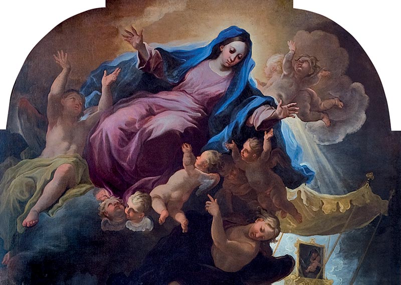 complesso-donnaregina-Madonna-del-Carmine-invocata-contro-la-peste-del-1656-Giovan-Tommaso-Fasano