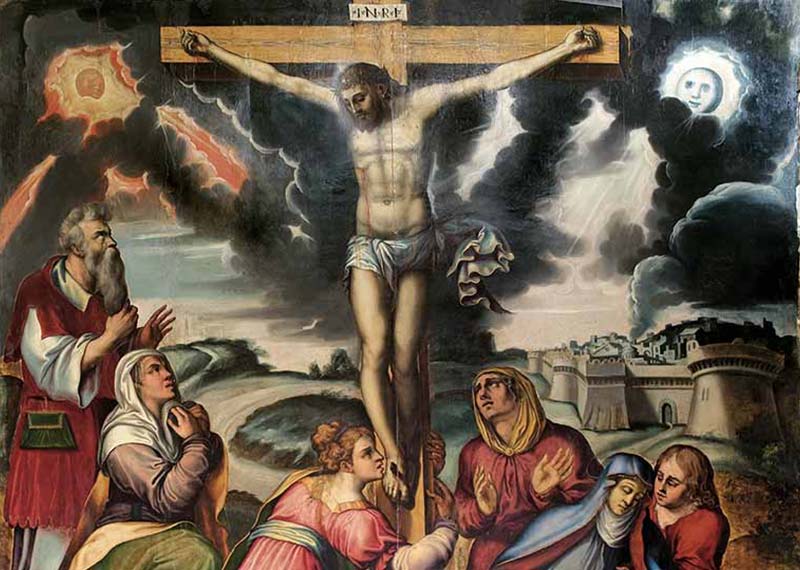complesso-donnaregina-Crocifissione-Giovan-Bernardo-Lama