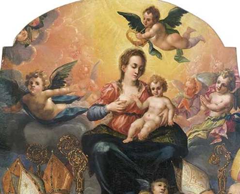 complesso-donnaregina-Madonna-delle-Grazie-coi-Santi-patroni-di-Napoli-Pietro-Torres