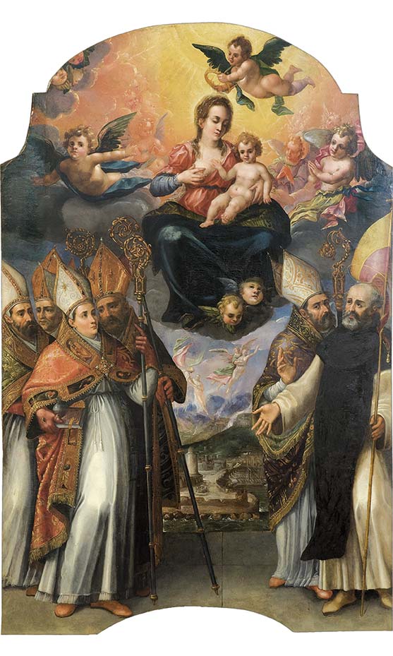 Madonna-delle-Grazie-coi-Santi-patroni-di-Napoli-Pietro-Torres-complesso-donnaregina