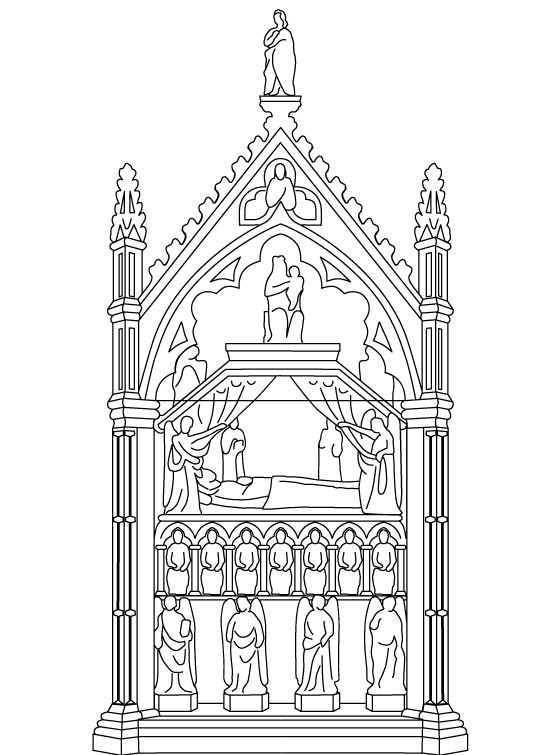 Complesso Monumentale Donnaregina - Sepolcro di Maria d'Ungheria - Tino di Camaino
