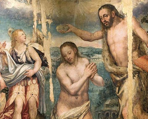 complesso-donnaregina-Battesimo-di-Cristo-Giovan-Bernardo-Lama
