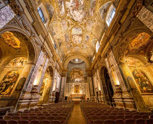 sala navata barocca centro congressuale donnaregina