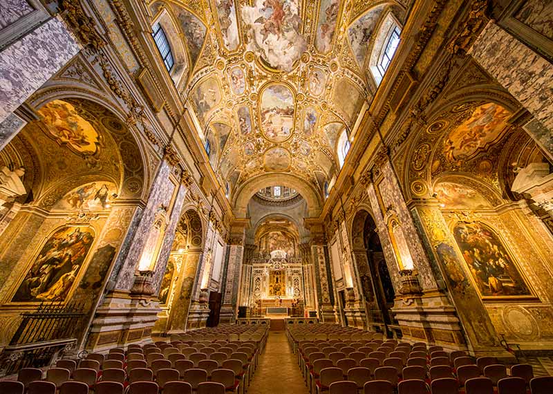 sala navata barocca centro congressuale donnaregina