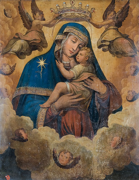 Madonna-del-Carmine-Ignoto-pittore-napoletano-complesso-donnaregina