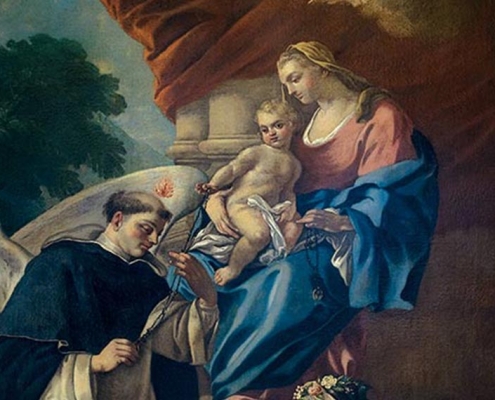 complesso-donnaregina-Madonna-del-Rosario-e-Santi-Vincenzo-Ferreri-e-Rosa-da-Lima-Ignoto-pittore