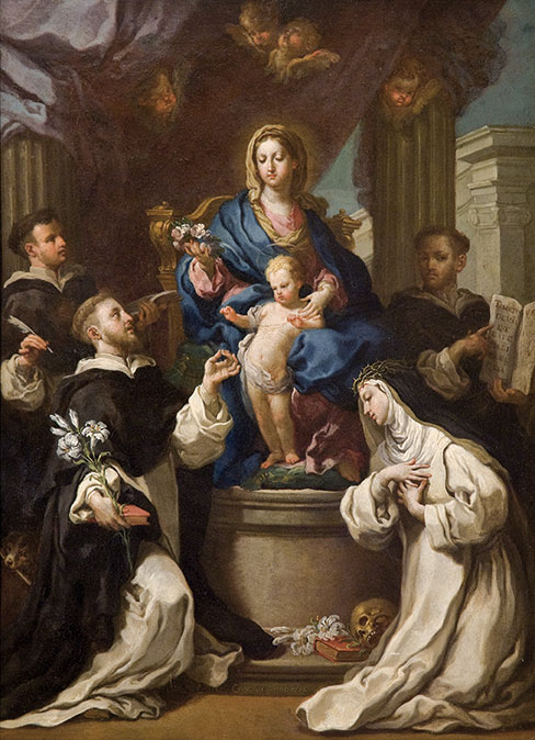 Madonna-del-Rosario-e-Santi-Domenico-e-Cateruna-Sebastiano-Conca-complesso-donnaregina