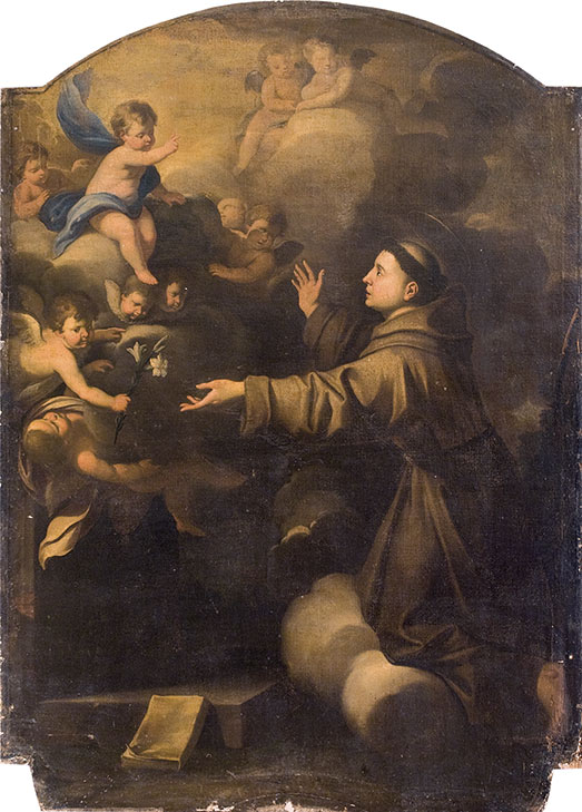 Sant'Antonio-da-Padova-in-preghiera-Andrea-Vaccaro-complesso-donnaregina