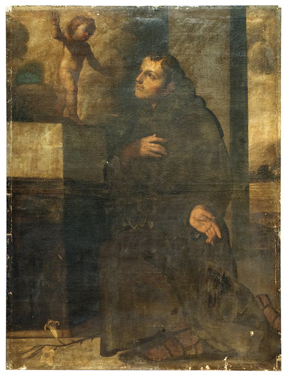 Sant'Antonio-da-Padova-in-preghiera-Ignoto-pittore-napoletano-complesso-donnaregina