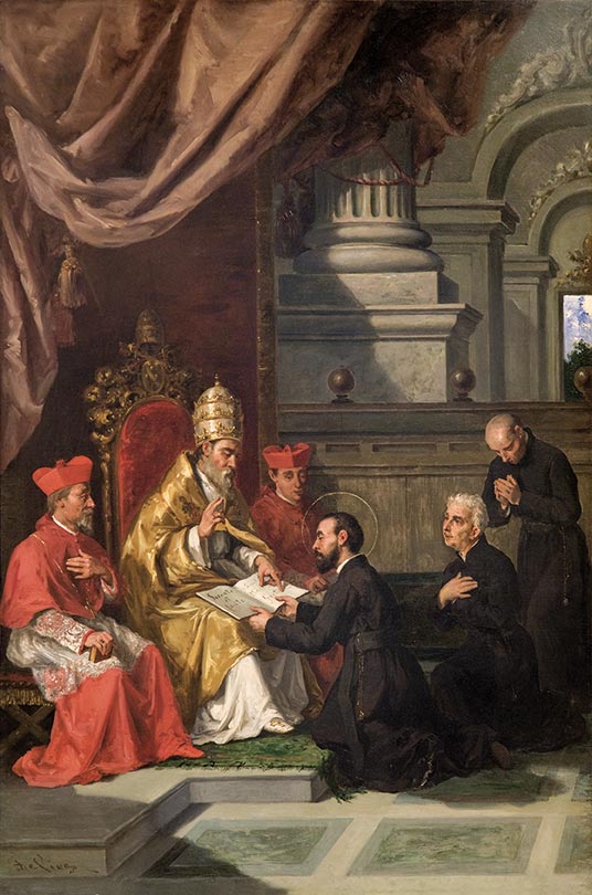 San-Gaetano-presenta-la-Regola-dell'Ordine-Tommaso-de-Vivo-complesso-donnaregina