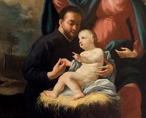 complesso-donnaregina-San-Gaetano-e-la-Sacra-Famiglia-Ignoto-pittore-napoletano