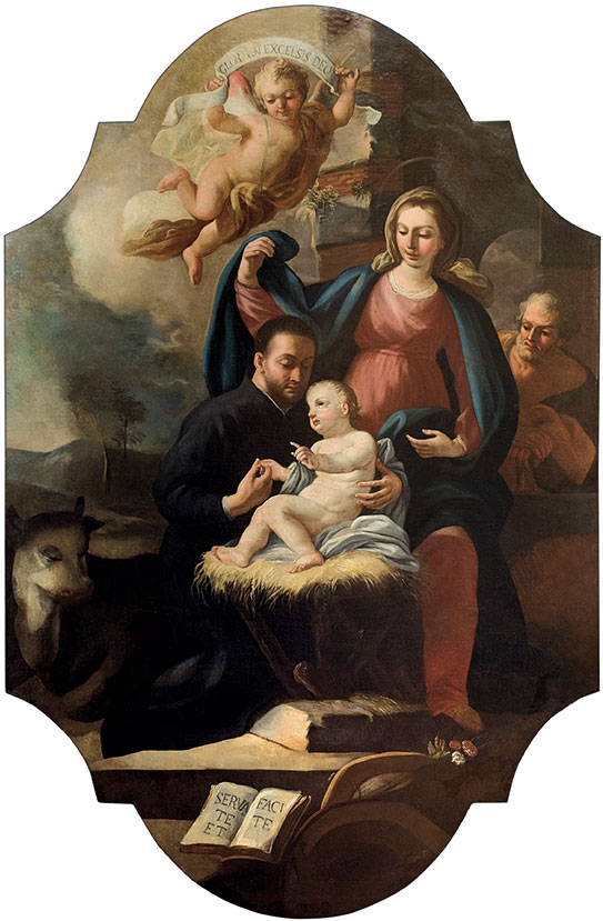 San-Gaetano-e-la-Sacra-Famiglia-Ignoto-pittore-napoletano-complesso-donnaregina