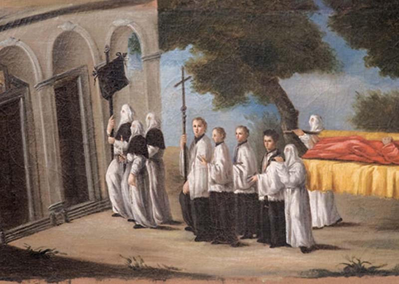 Opera di Misericordia: seppellire i morti - Ignoto pittore meridionale - complesso donnaregina