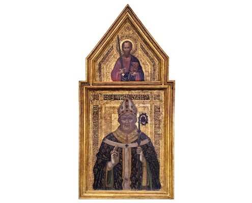 complesso-donnaregina-Ritratto-funerario-dell'arcivescovo-di-Napoli-Umberto-d'Ormont-Lello-da-Orvieto