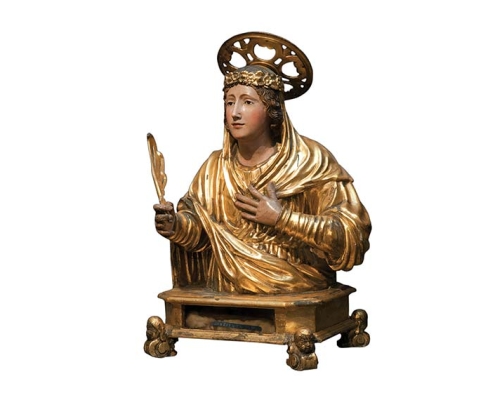 complesso-donnaregina-Busto-reliquiario-di-Santa-Restituta-Ignoto-intagliatore-napoletano