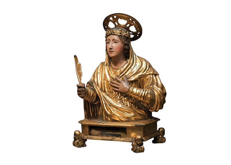 complesso-donnaregina-Busto-reliquiario-di-Santa-Restituta-Ignoto-intagliatore-napoletano