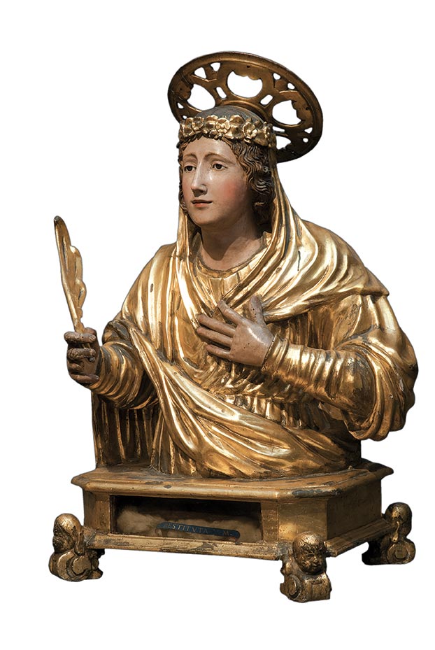 Busto-reliquiario-di-Santa-Restituta-Ignoto-intagliatore-napoletano-complesso-donnaregina